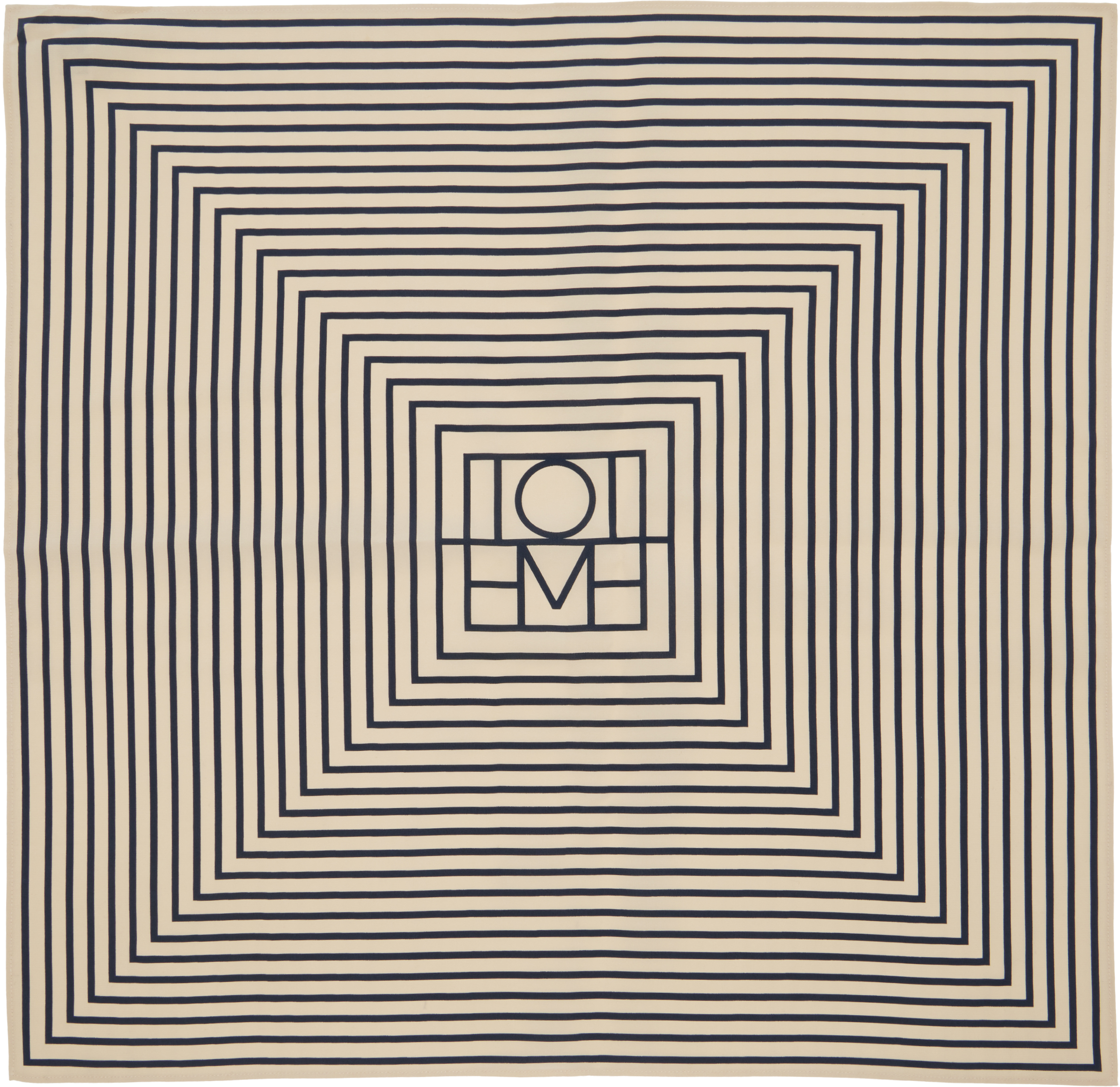 Off-White &amp;amp; Black Signature Monogram Silk Scarf