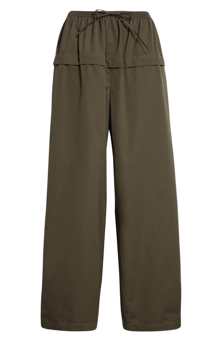 Cotton Peplum Pants