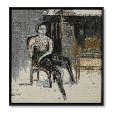 Dark color palette wall art.