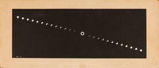 a series of images showing the progression of the eclipse to totality and back again.