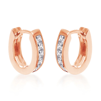 Goldsmiths Rose Gold Plated Huggie Earrings | was £25 | now £18.75 at Goldsmiths (save £6.25)