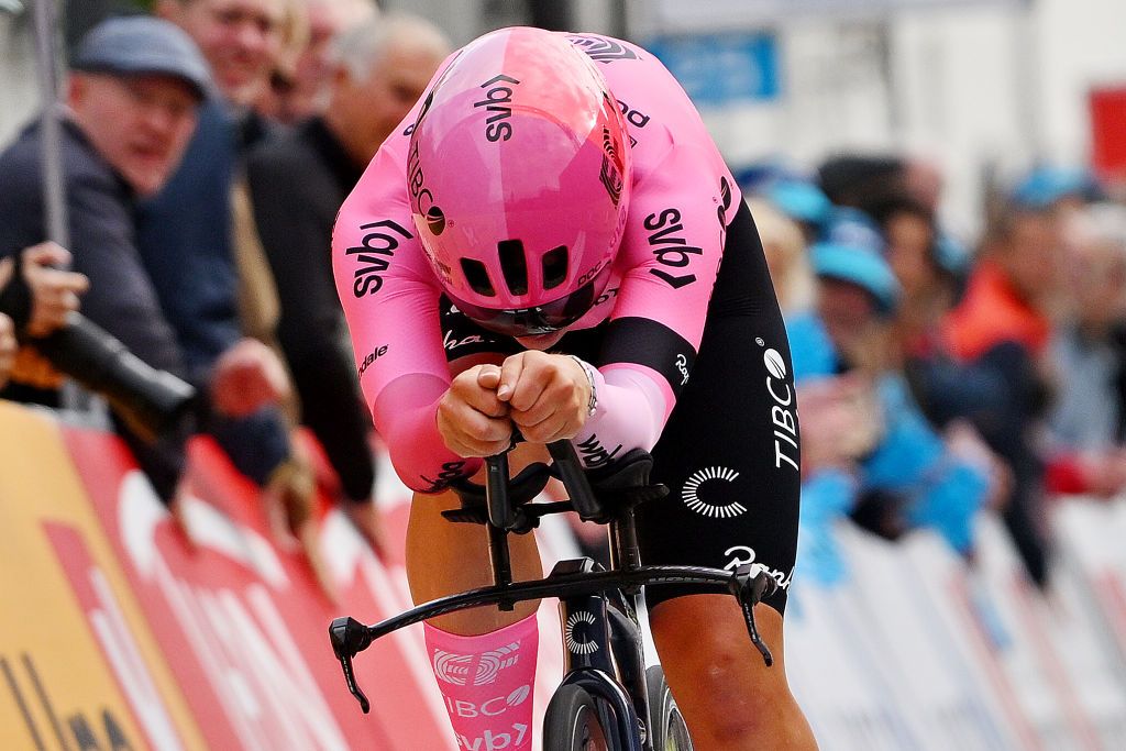 Jane Zoe Backstedt(EF Education-Tibco-Svb) finished 7th in the time trial
