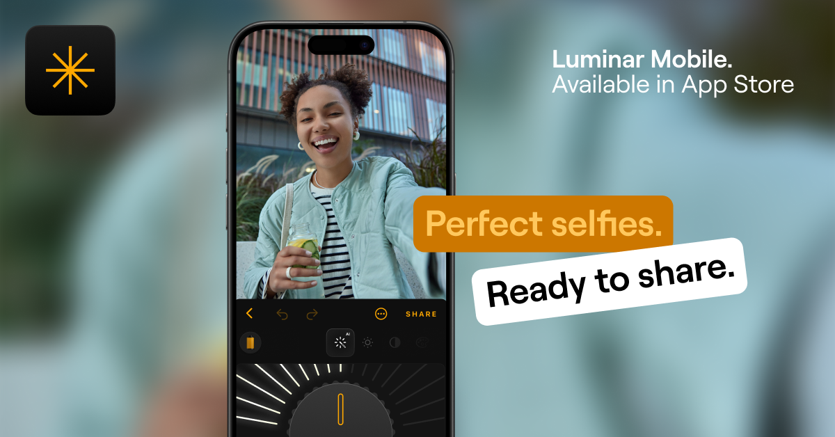 Images of Luminar Photo Editor in action
