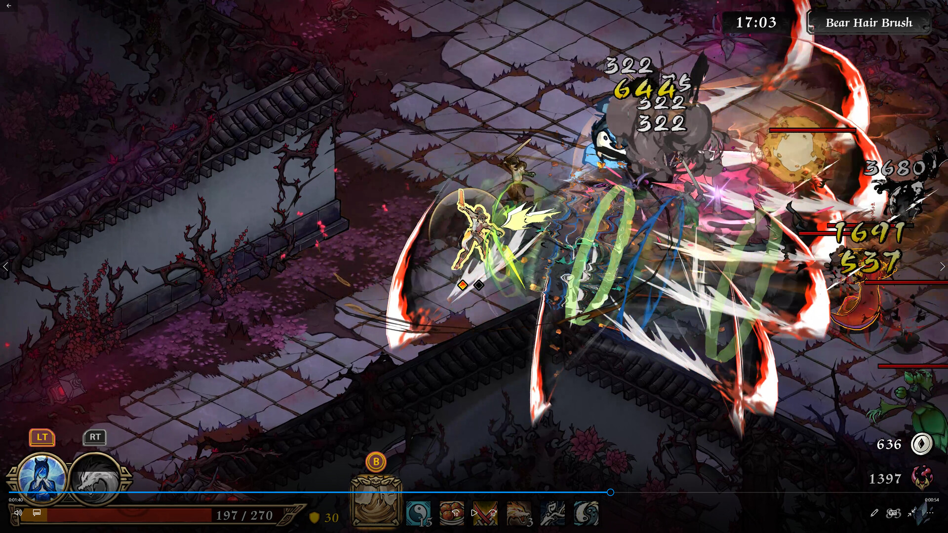 Realm of Ink screenshots showing the protagonist moving through a grey dungeon