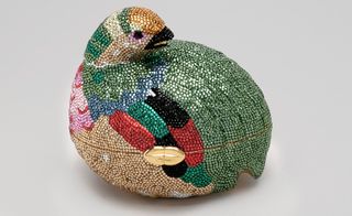 Grouse minaudière with rhinestones, 1980