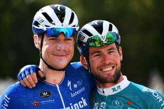 Fabio Jakobsen and Mark Cavendish at the 2021 Tour of Turkey