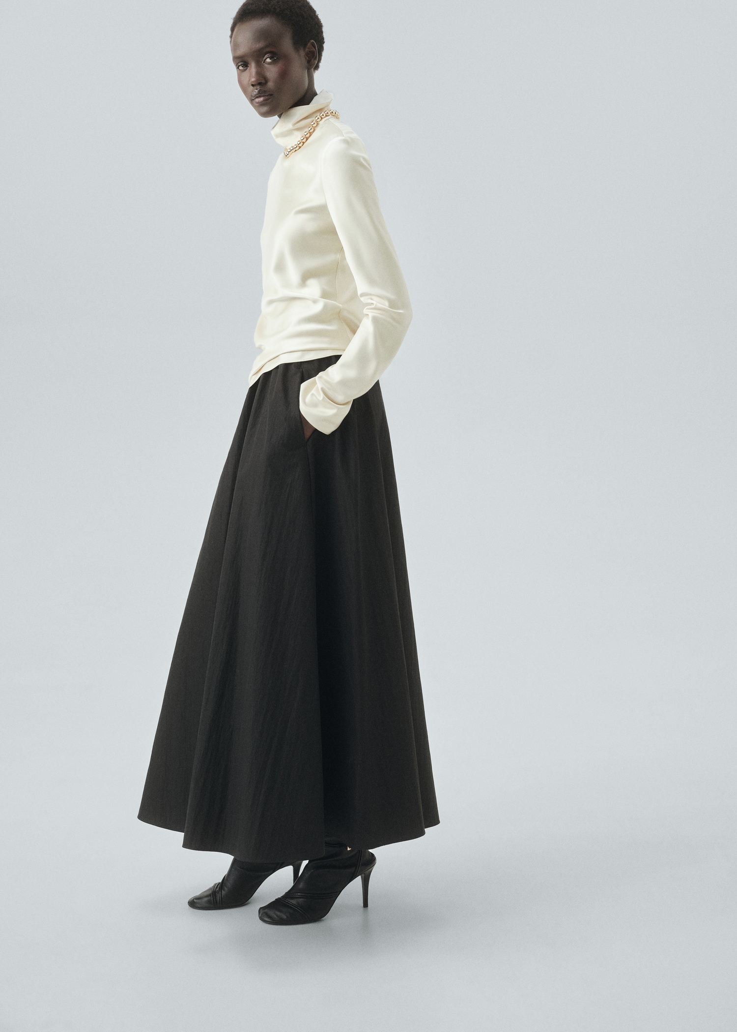 Long Flared Skirt - Women | Mango United Kingdom
