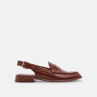 Hardi Wide Loafers Brown Crinkle Patent