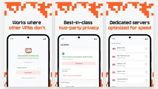 Obscura VPN graphic showing its Android app