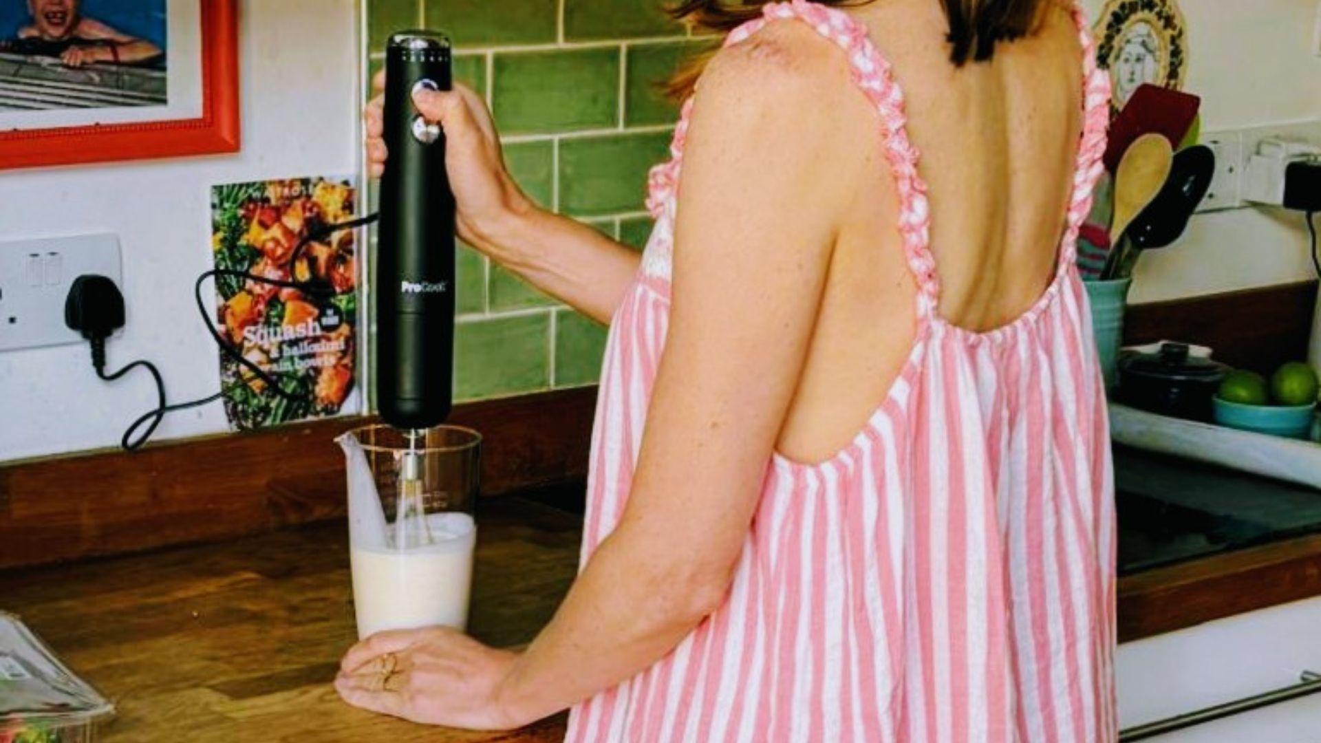 The ProCook Hand Blender &amp;amp; Accessories Pack being tested in Emily LIght's home kitchen