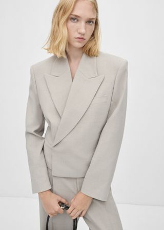 Double-Breasted Suit Jacket