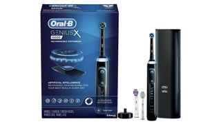 Best electric toothbrushes: Oral-B Genius X 10000 Rechargeable Electric Toothbrush in black