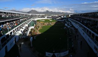 The 16th hole at TPC Scottsdale