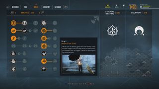 Ghostwire: Tokyo skill tree selection