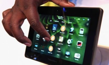 The BlackBerry Playbook uses an entirely new, positively reviewed operating system, though the tablet's lack of apps seems to be a deal-breaker for some critics.