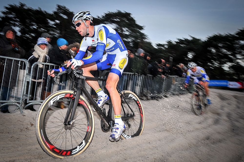 Pieter Van Speybrouck (Bel) in the sand pit