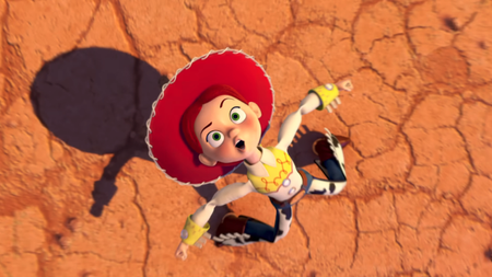 Jessie yodeling in Toy Story 2 opening scene 