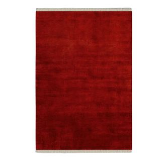 Red wool rug