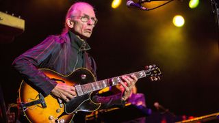 Steve Howe of Yes performs on stage at Humphrey's on September 4, 2016 in San Diego, California