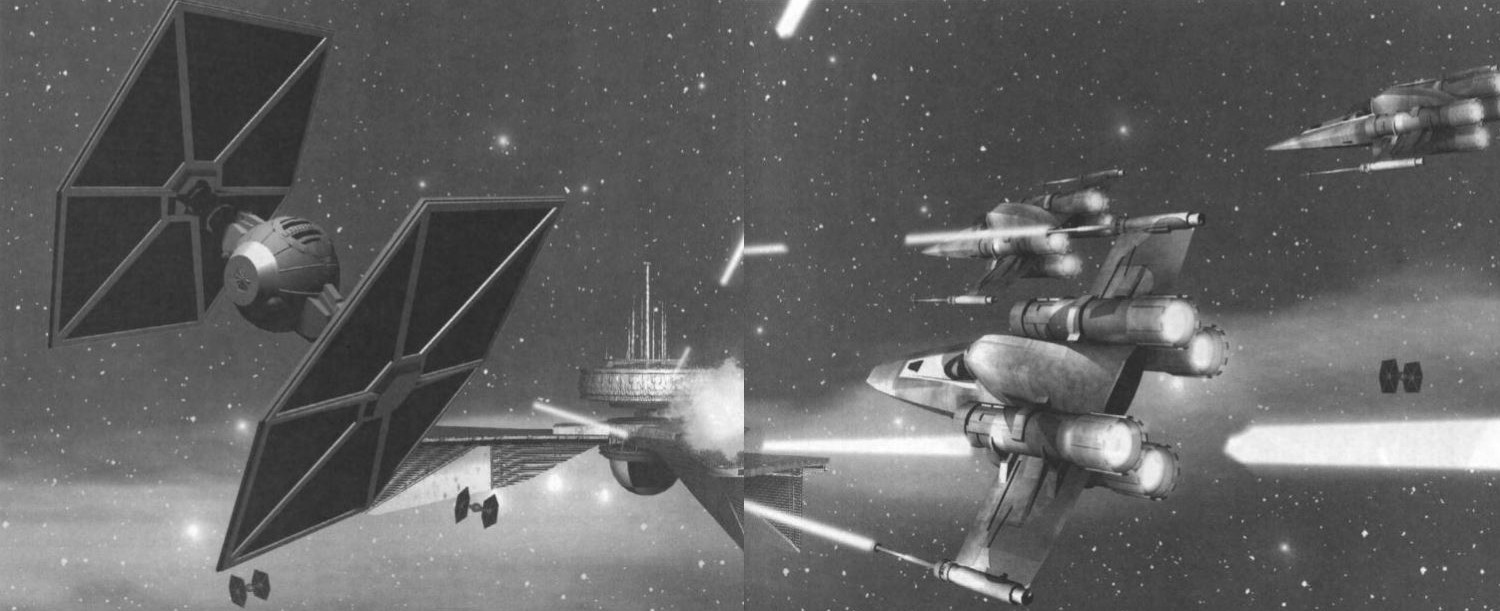 Art from the official TIE Fighter strategy guide