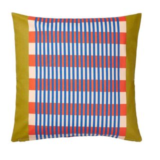 colorful cushion with graphical pattern
