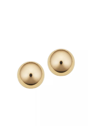 Oradina 14K Yellow Gold Petite Have A Ball Studs (Were $55) 