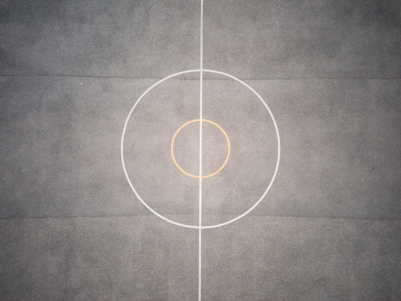 Photo of a concrete pitch detail taken from above with the Potensic Atom 2 drone