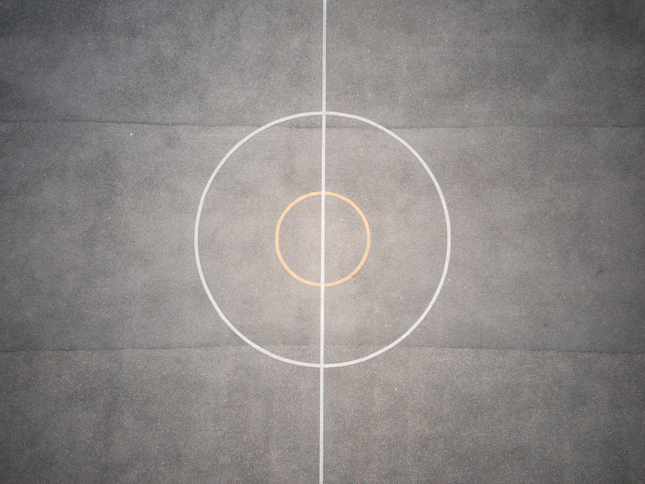 Photo of a concrete pitch detail taken from above with the Potensic Atom 2 drone