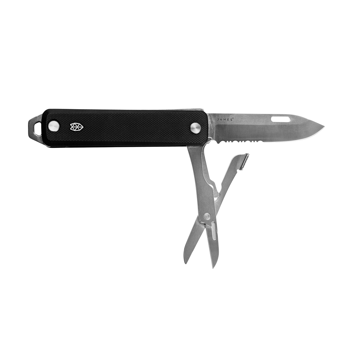 Camping knife on white background