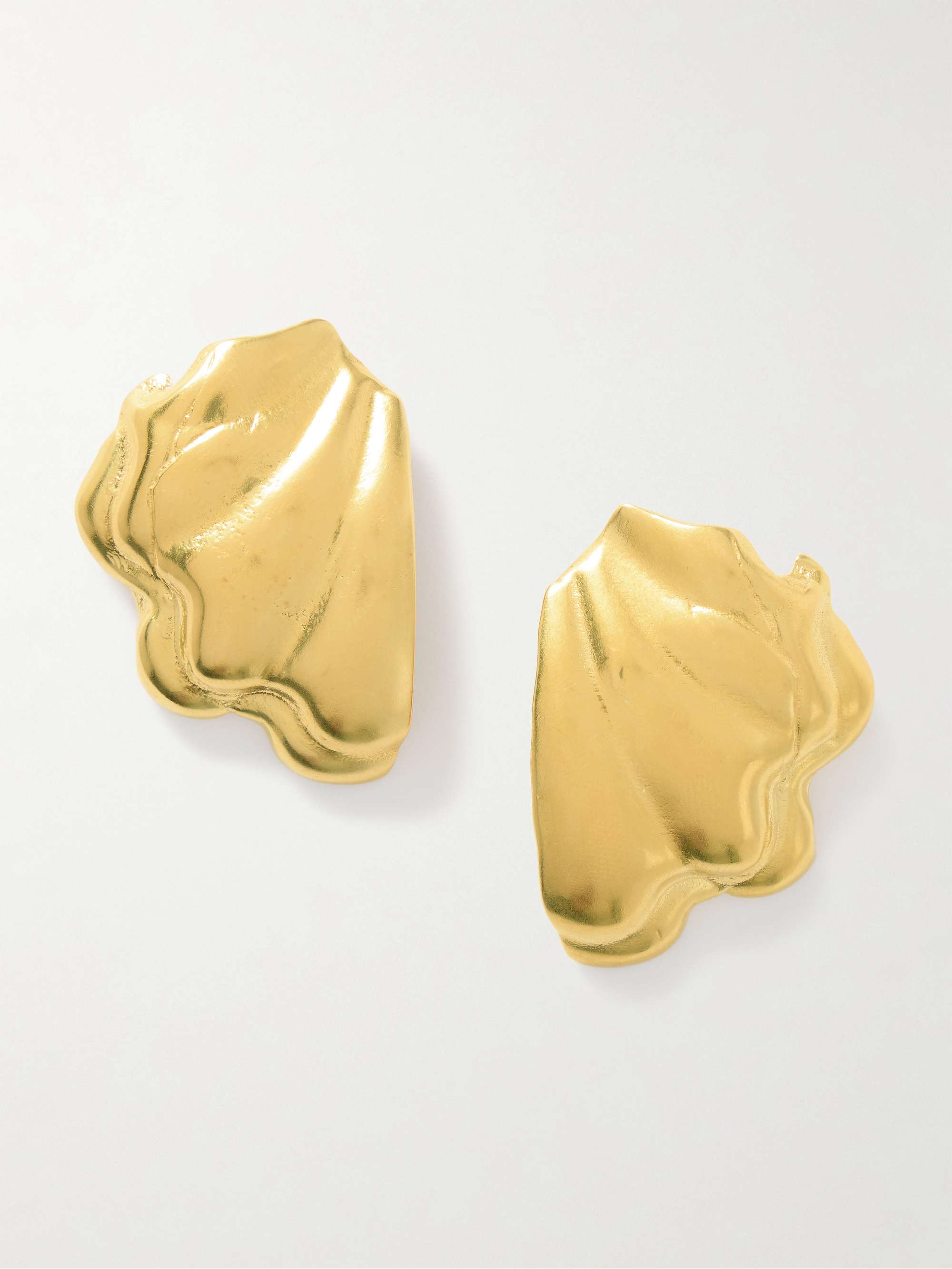 Ocean Gold-Plated Earrings