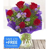 Valentine's Rose and Freesia | £27.99 £17.99 at eflorist
