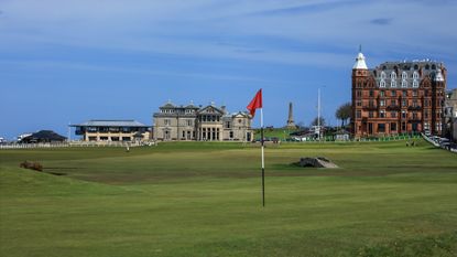 The 17th green at The Old Course, St Andrews