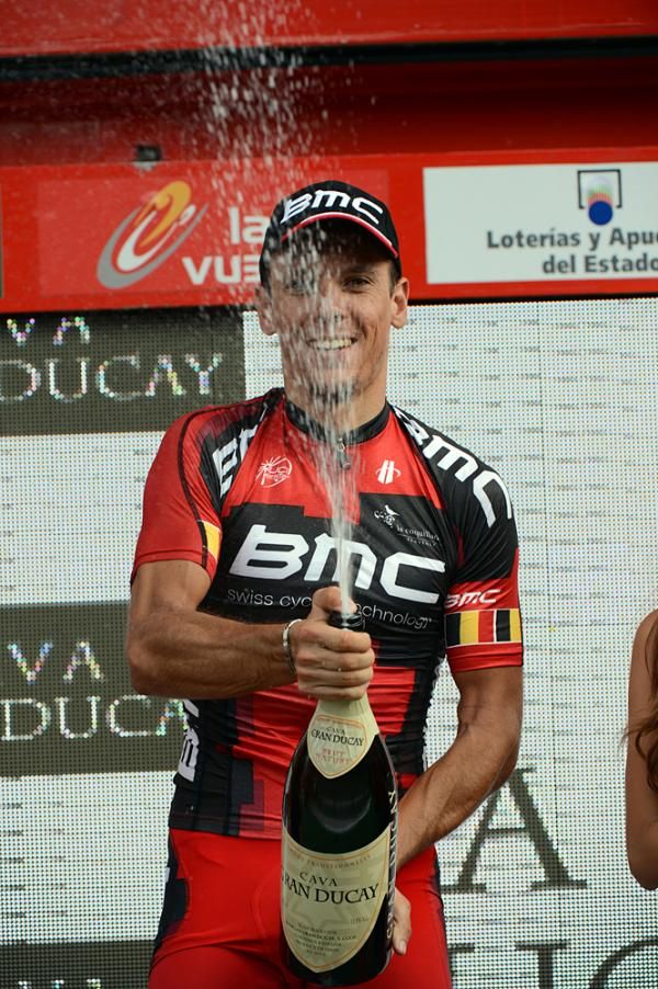 Philippe Gilbert (BMC) celebrates his second Vuelta stage win