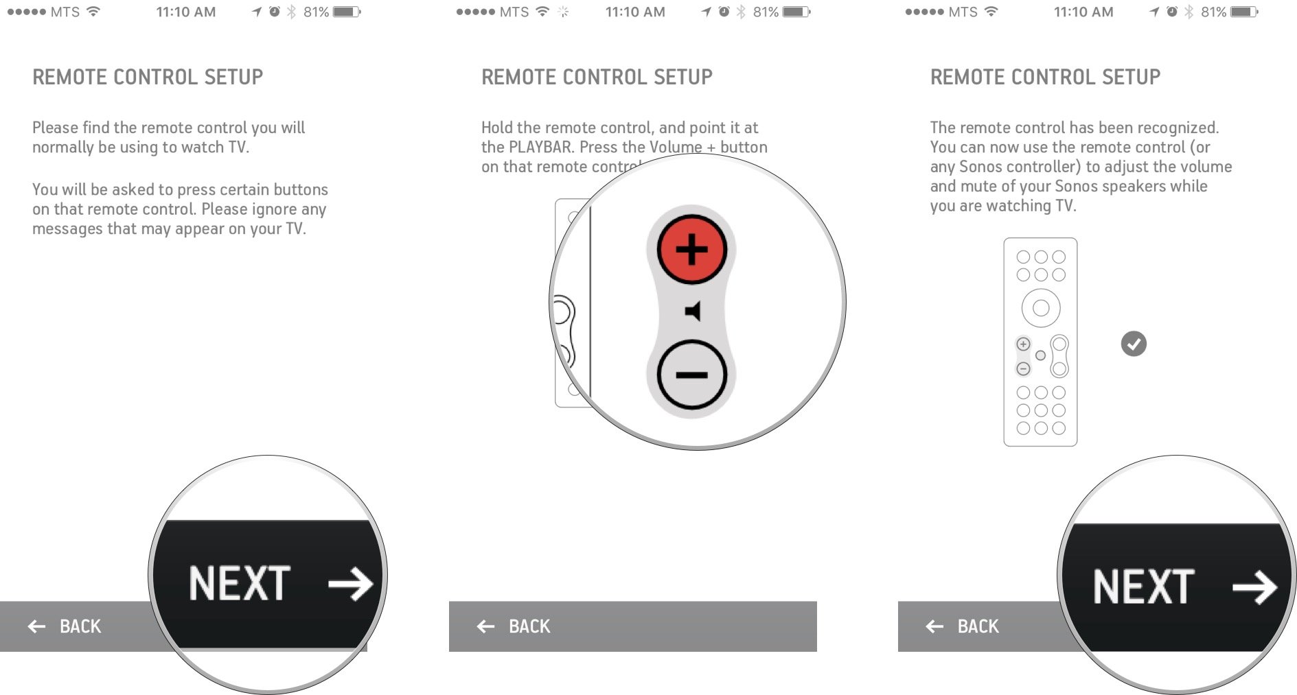 Tap next, follow the on-screen instructions, and then tap next.