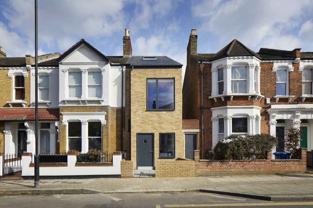 an infill house on a street