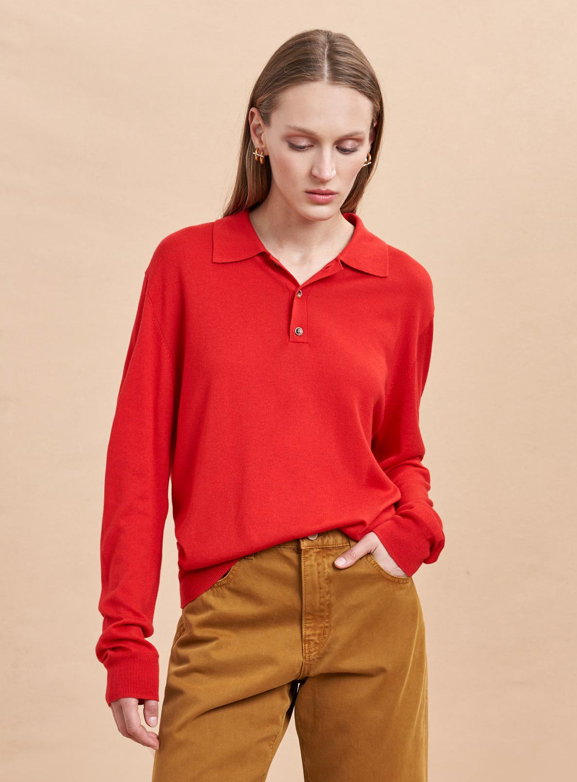 Ben Polo Sweater Xxs in Red