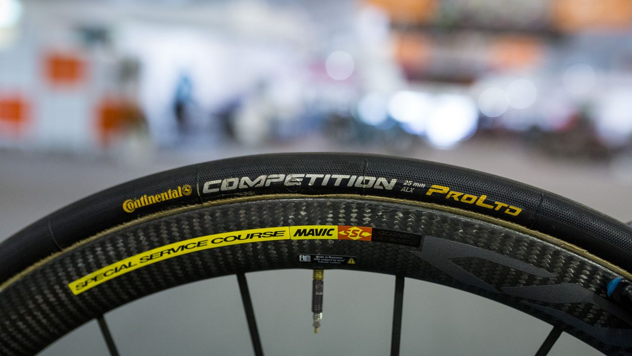 The French WorldTour team use the popular Continental Competition ALX tubular tyres