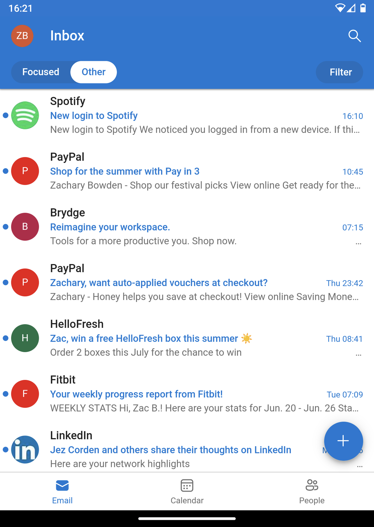 Microsoft Outlook Lite for Android (early)