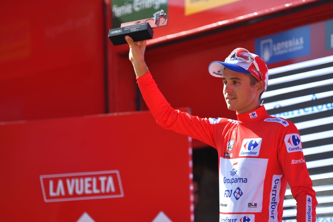 La vie en rouge. Rudy Molard at the Vuelta a Espana.