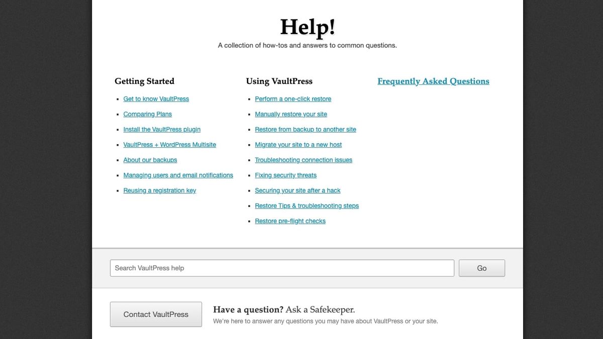 Automattic Vaultpress backup review
