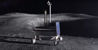 NASA’s Resource Prospector rover would have scouted the lunar surface for subsurface water, hydrogen and other volatiles. A drill would have allowed the rover to sample the lunar soil down to a depth of 1 meter.