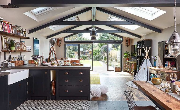 Real Home An Industrial Style Kitchen Extension To A 1930s House