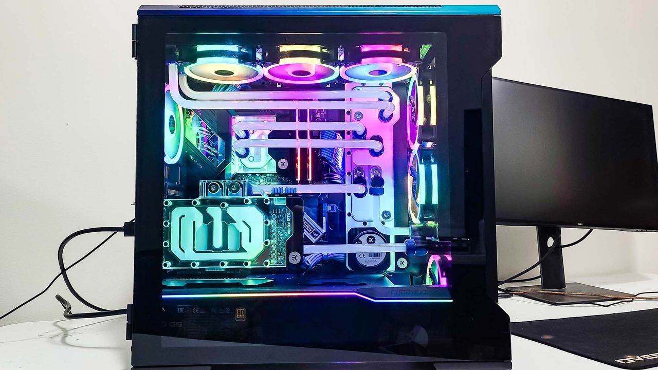 Interior view of CLX Ra Gaming PC