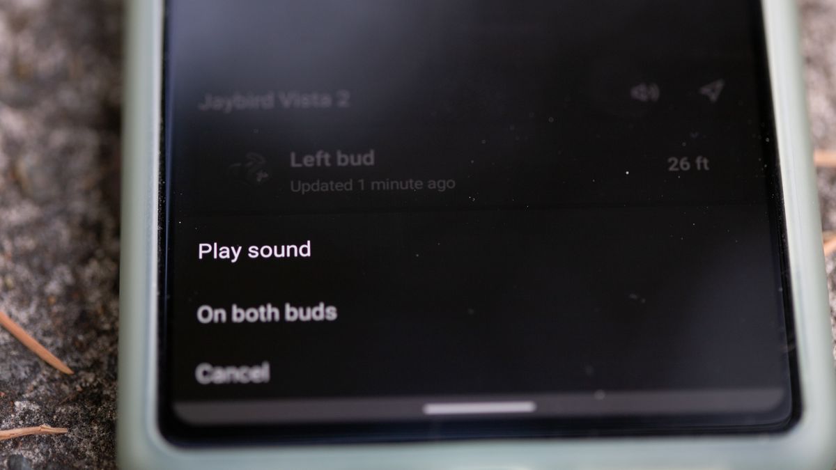Jaybird Vista 2 help finding lost earbud