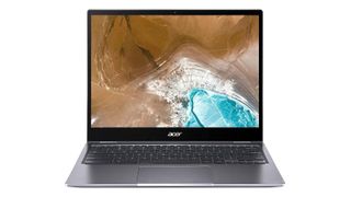 Acer Chromebook Spin 713 på en hvid baggrund