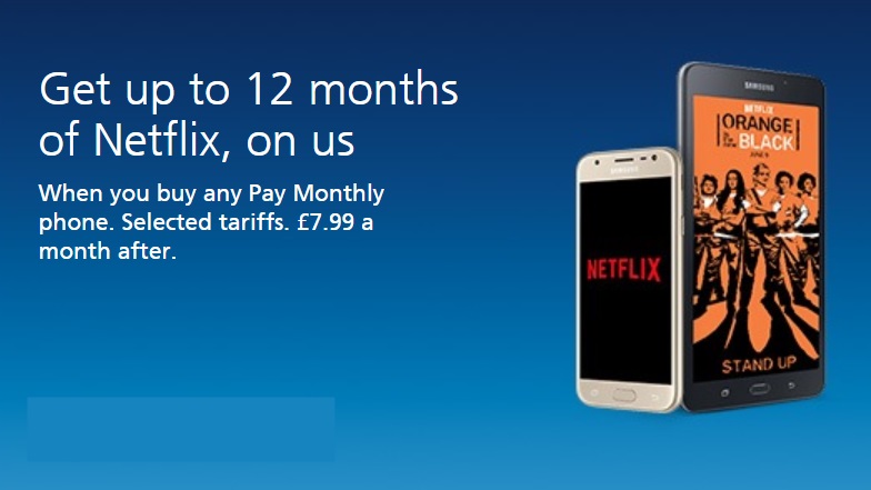 Get free Netflix now with mobile phone deals from O2