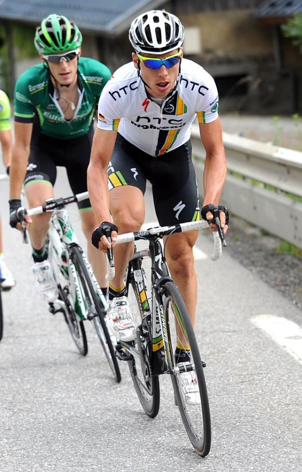 Tony Martin (HTC-Highroad) was one of the instigators of the move that caught and dropped early breakaway Jason McCartney.