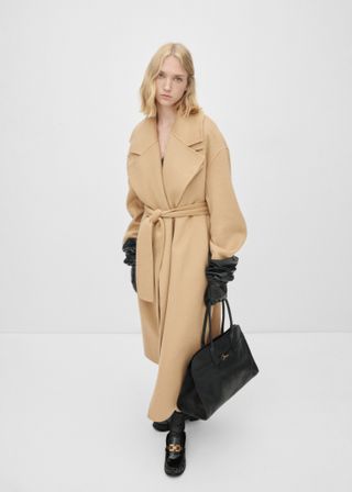 Wool Coat With Detachable Vest - Women | Mango Usa