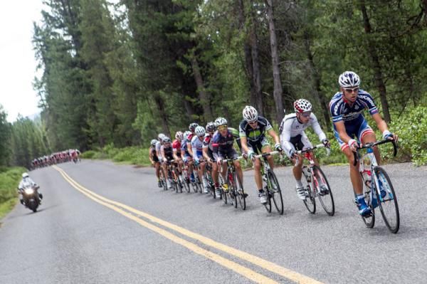 A large break tried to get up the road early in the race
