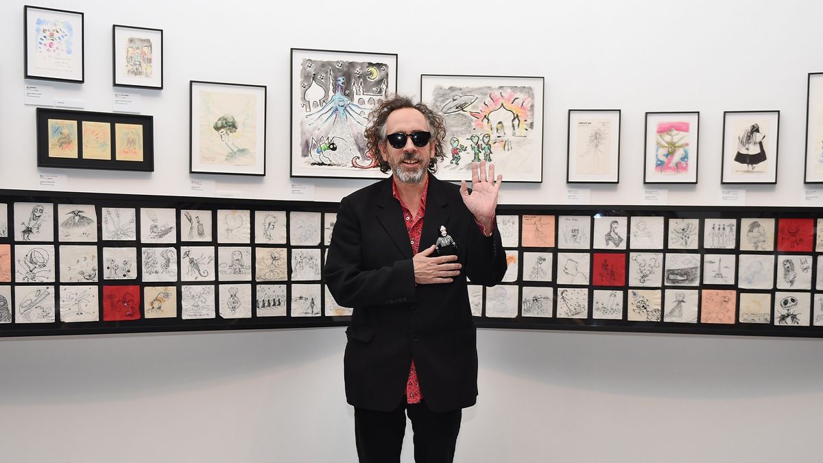 Tim Burton at &#039;The World of Tim Burton&#039; exhibition in Japan